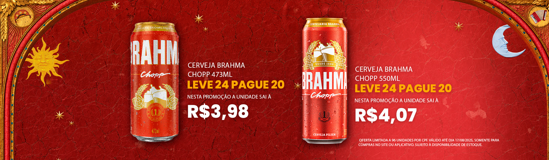 Cerveja Brahma Chopp 473ml  - Leve 24 Pague 20 ate 17/08